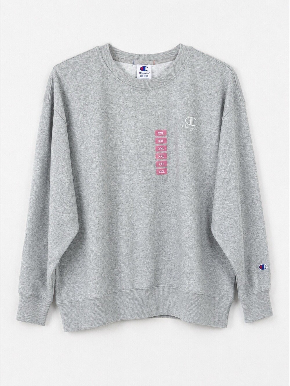 Champion French Terry Crew Sweatshirt Women?s XXL Gray Pullover NWT